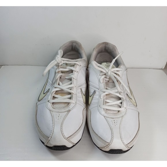 Nike Sneaker Women 9.5 White Running Shoes Air Exceed Lace Up Low Top - Picture 2 of 8